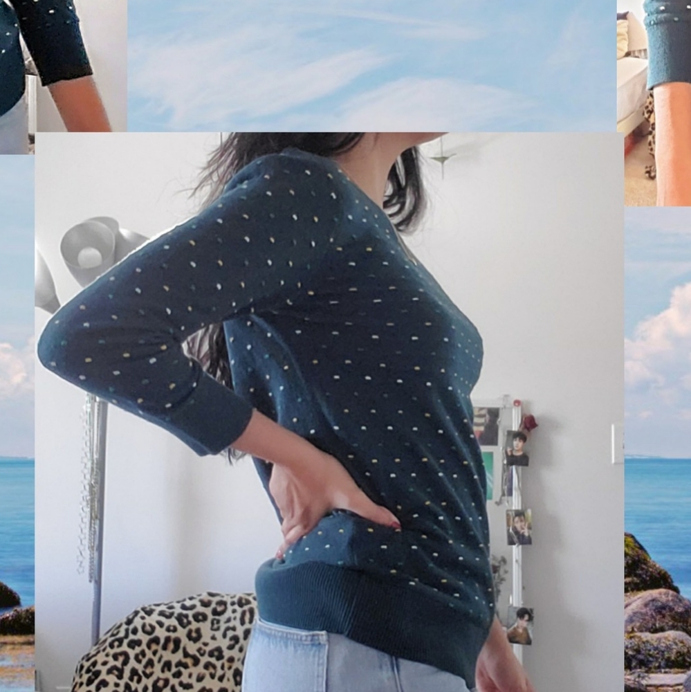 Polka dot sweater